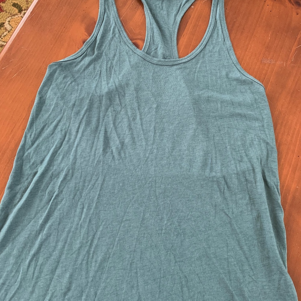 HELMUT BASIC RACER BACK GREEN TANK TOP SIZE M - Picture 2 of 6
